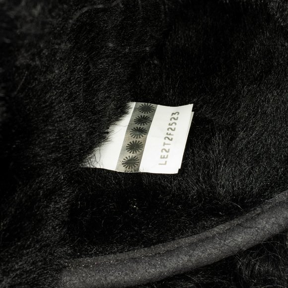 UGG Coquette Mongolian Black Slippers - Women's - Picture 5 of 6